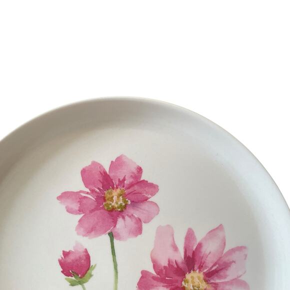Soho Loft Pink Floral Melamine Dinner Plates 11in Set of 4 Spring NEW - Picture 8 of 15